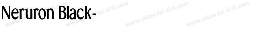 Neruron Black字体转换
